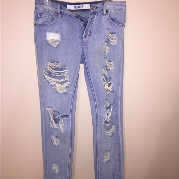 perfect condition brandy ripped boyfriend jeans