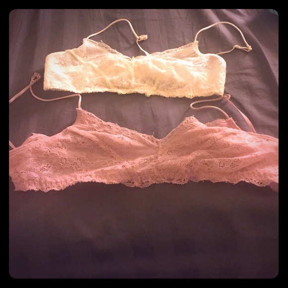 Urban outfitters lacy sheer bras