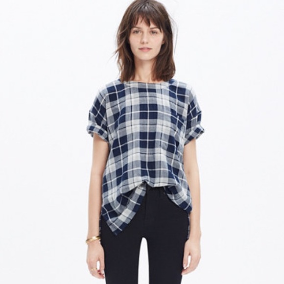 Madewell Plaid Top