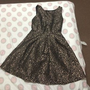 Modcloth Flower Holiday Dress Fit and flare