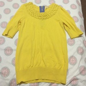 Anthropologie Mustard Yellow Top