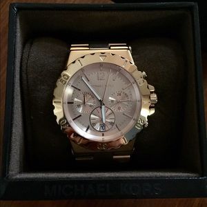 Michael Kors Rose Golden Stainless Steel Watch