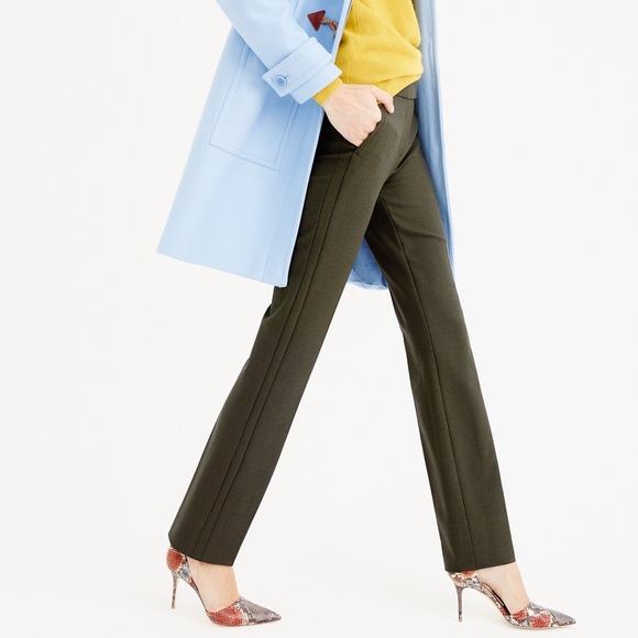 NWT J CREW CAMPBELL TROUSER WOOL