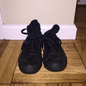 All Black Hi Top Converse