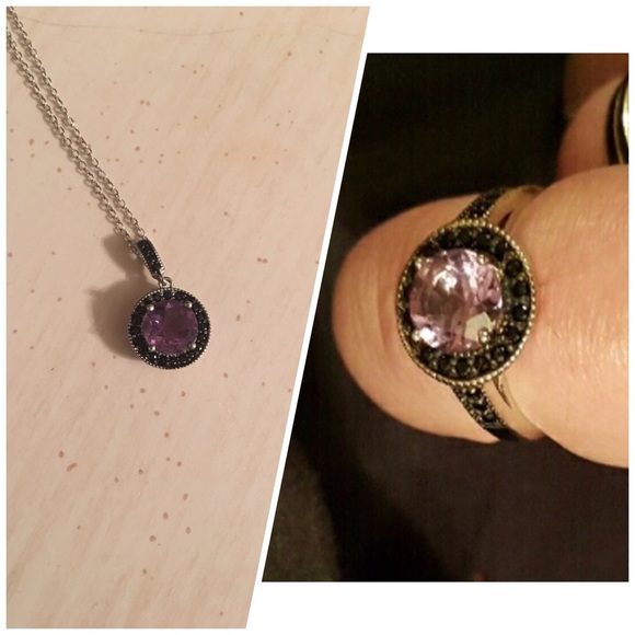 Jewelry - 💜💜SS RING & NECKLACE SET W/ AMETHYST💜💜