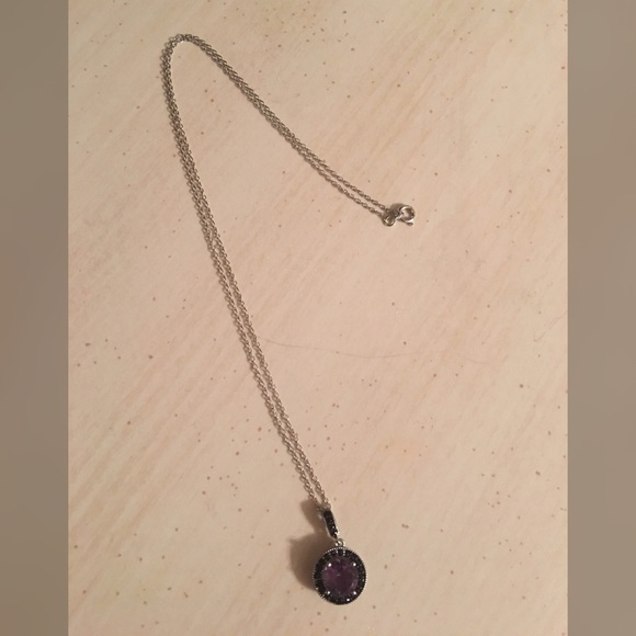 💜💜SS RING & NECKLACE SET W/ AMETHYST💜💜 - Picture 2 of 4