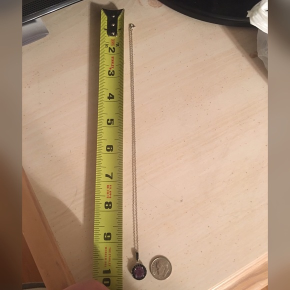 💜💜SS RING & NECKLACE SET W/ AMETHYST💜💜 - Picture 4 of 4