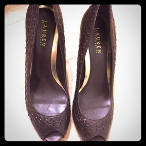 Brand New Ralph Lauren Brown Heels