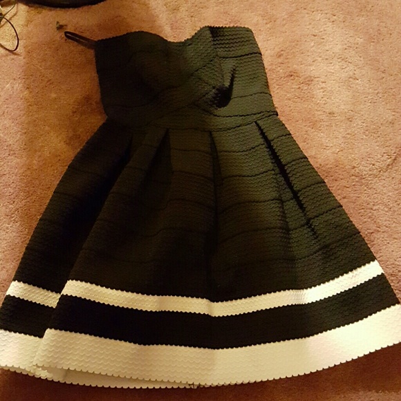 Black and white dress