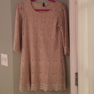 Cream Lace Dress, H&M
