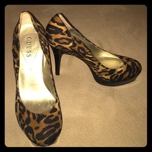 Cheetah Print Guess Heels