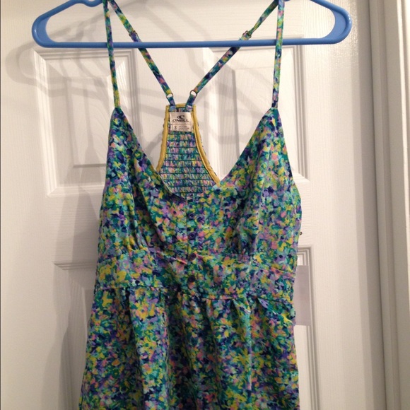 O'Neill multi-green tank top
