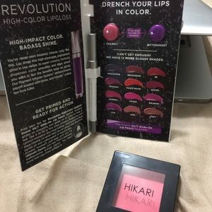 Hikari blush & Urban Decay high-color lipgloss