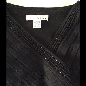 💜WD:NY Low V Mock Wrap Knit