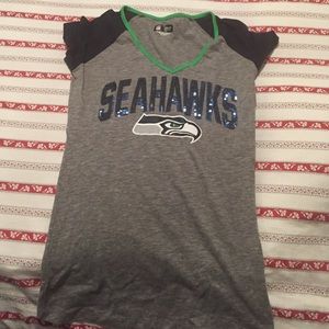 Seahawks sparkle tee