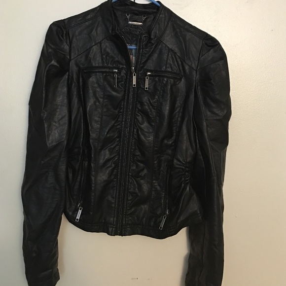 Faux leather jacket, black very nice stylish