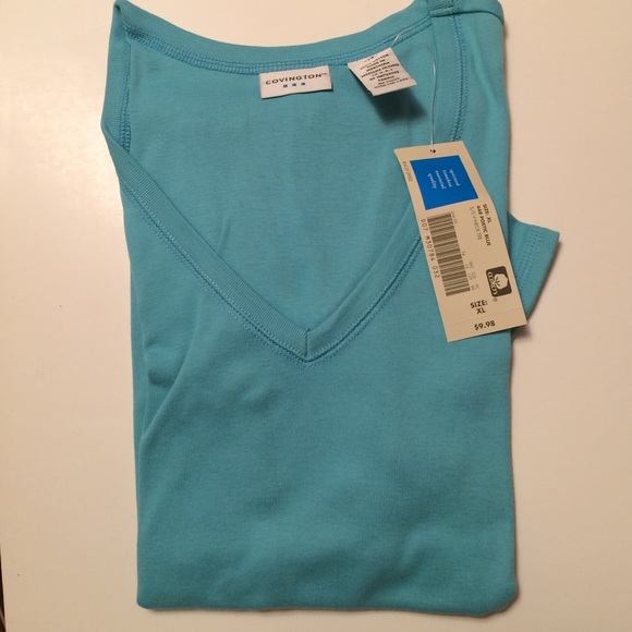 Short sleeve V neck Tee shirt.