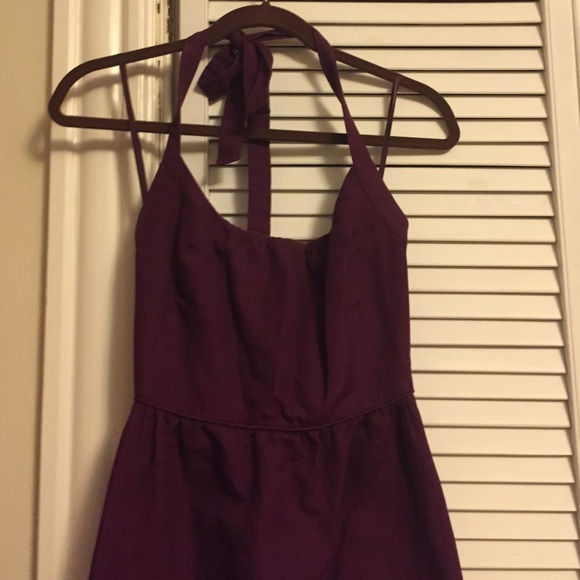 J. Crew Magenta Cady Madeleine Halter Dress