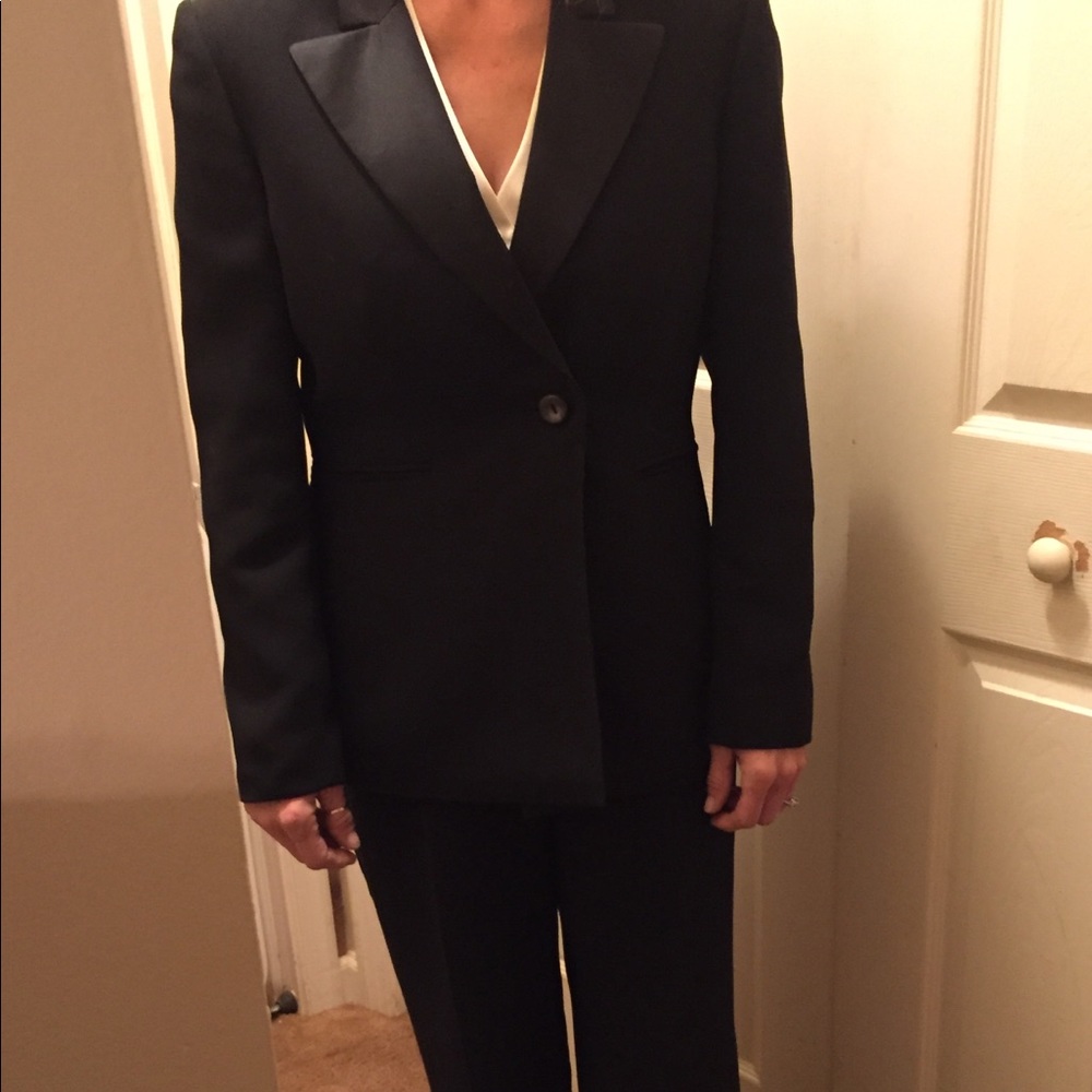 woman's tuxedo suit