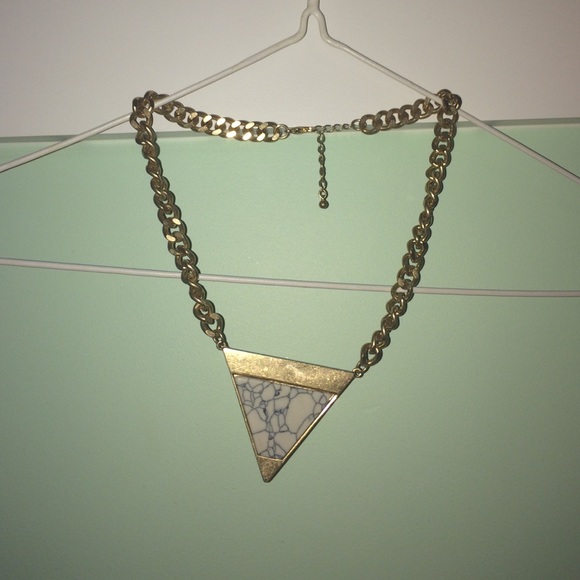 Marble Gold Necklace