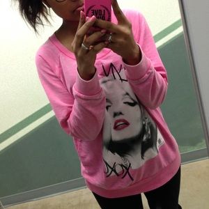 Pink Marilyn Monroe Pullover