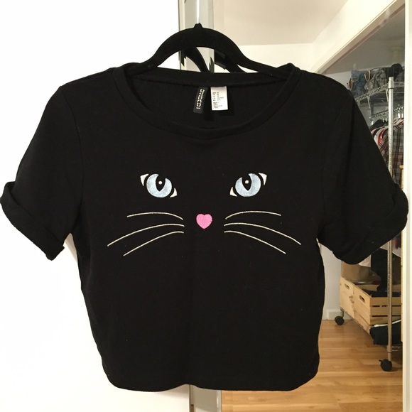 H&M Tops - H&M Cat Face Top
