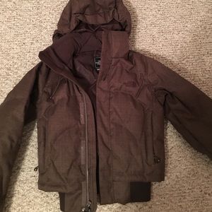 Northface brown winter jacket
