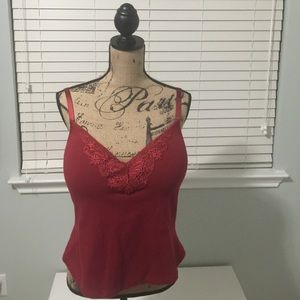 🎈SALE🎈Red built in bra under shirt.