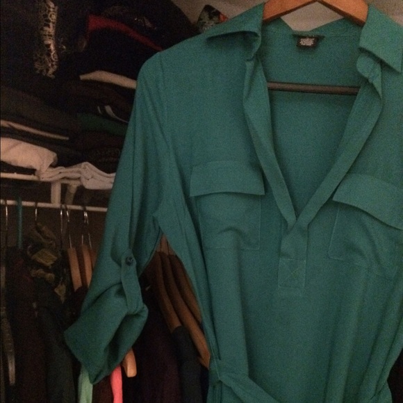 Green SHIRT DRESS FIRM PRICE 30% off 2