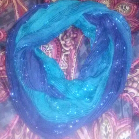 Blue Infinity Scarf