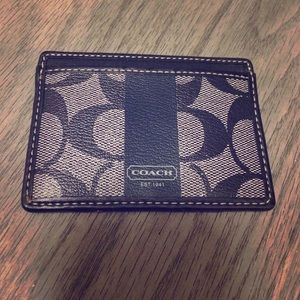 Coach mini-card holder wallet