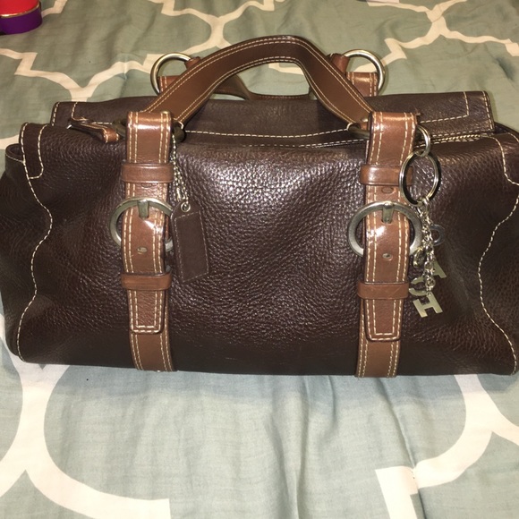 COACH Chelsea Leather Zip Satchel (gently used!!)