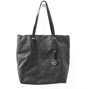 Michael Kors black purse with grey MK