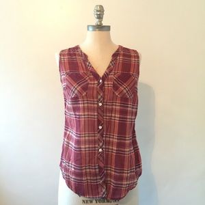 Lucky brand plaid top