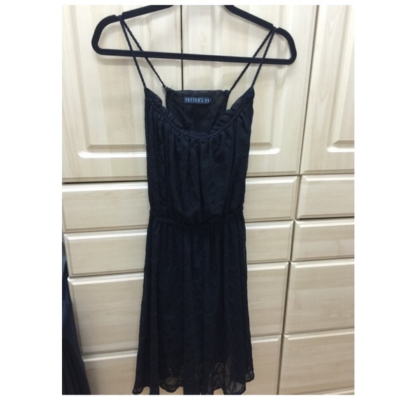 Black Floral Textured Dress