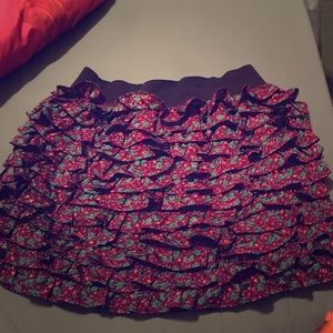FLORAL SKIRT. WORN ONCE!!