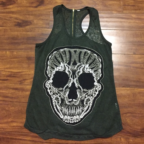 Lace skull tank