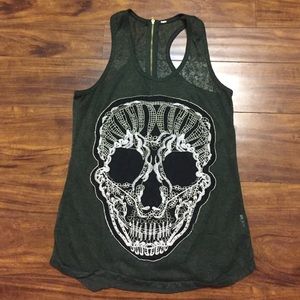 Lace skull tank