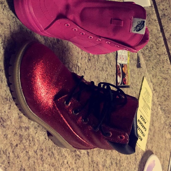 Custom ski hi vans ‼️💜💙💚💗💛 - Picture 3 of 3