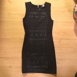Flattering tribal print bodycon dress - LBD