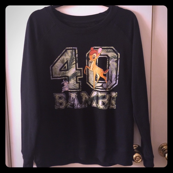 Black long sleeve Bambi sweater!!!!!!