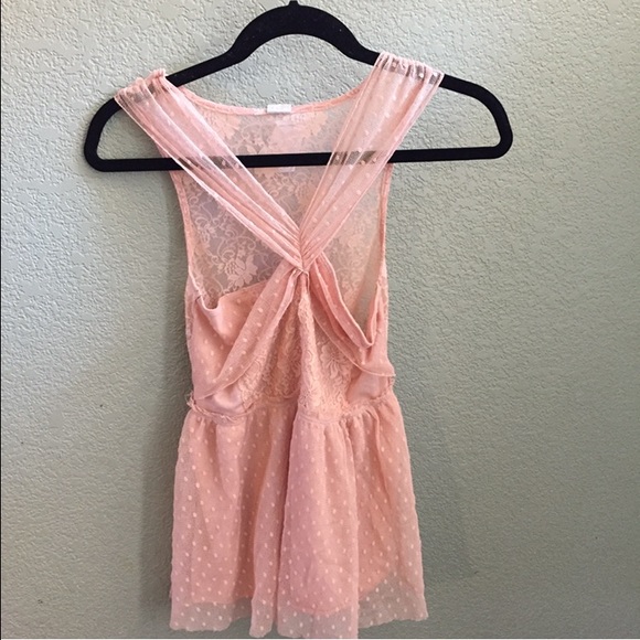 Pink free people top
