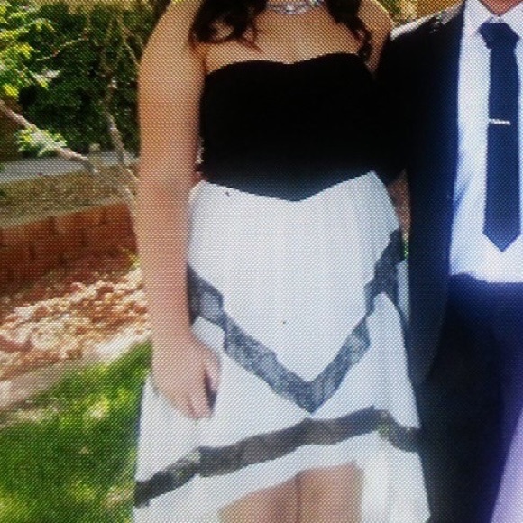 Black and white dress