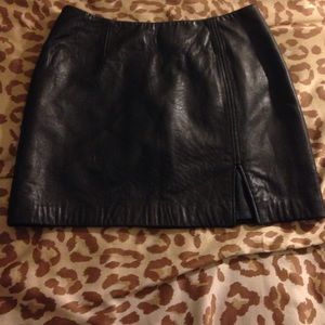 Express leather skirt