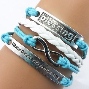 Blue blessings bracelet