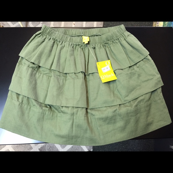 QMack green mini skirt - Picture 1 of 4