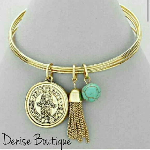 Hamsa Peace Happiness Tassel Bracelet