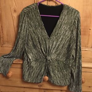 Black and silver sparkle shirt