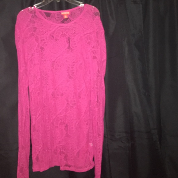Pink Lace Top, Beautiful and Brand New/Never Worn