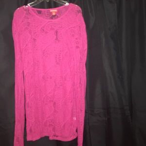 Pink Lace Top, Beautiful and Brand New/Never Worn